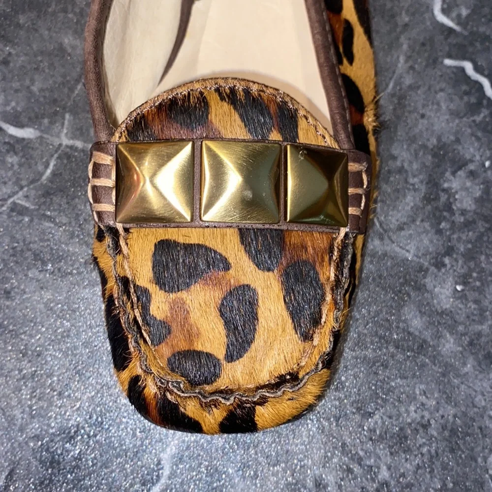 Michael Kors SAMPLE Studded 🐆 Leopard Print Calf Hair Shoes